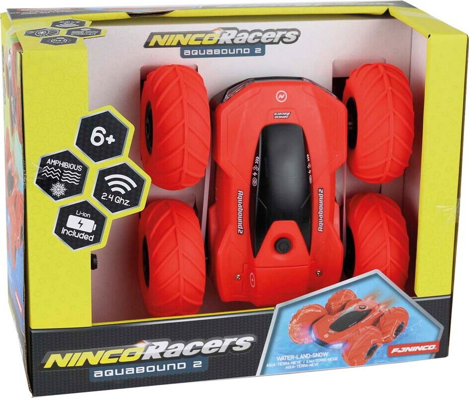 Ninco - Aquabound 2 Fjernstyret Bil Til Vand - Rød - 24 Cm