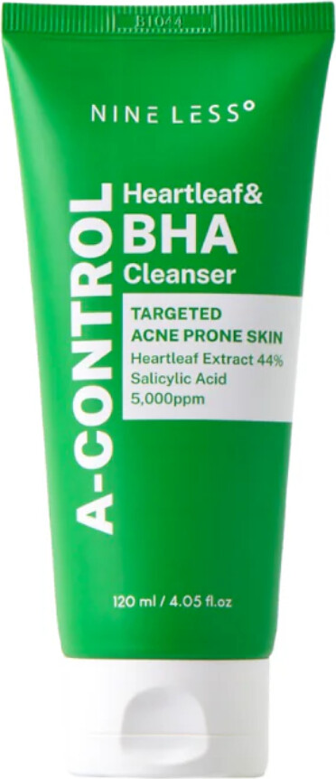 Nineless - A-control Heartleaf Bha Clearpore Cleanser 120 Ml - Rens