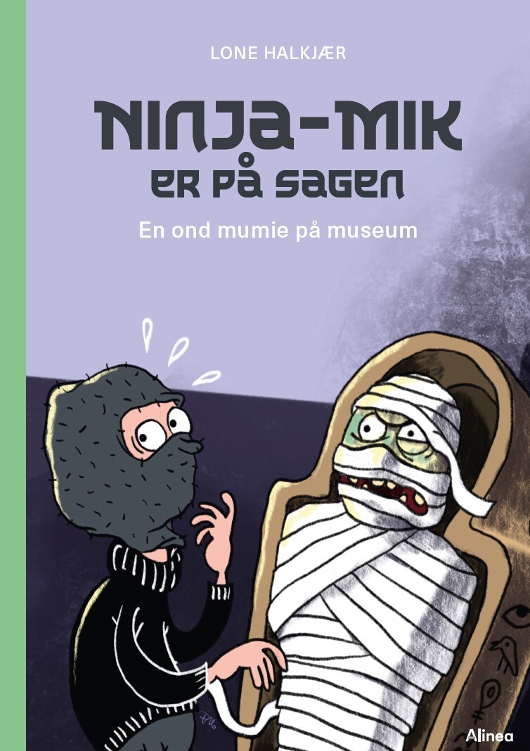 Billede af Ninja-mik Er På Sagen - En Ond Mumie På Museum - Grøn Læseklub - Lone Halkjær - Bog