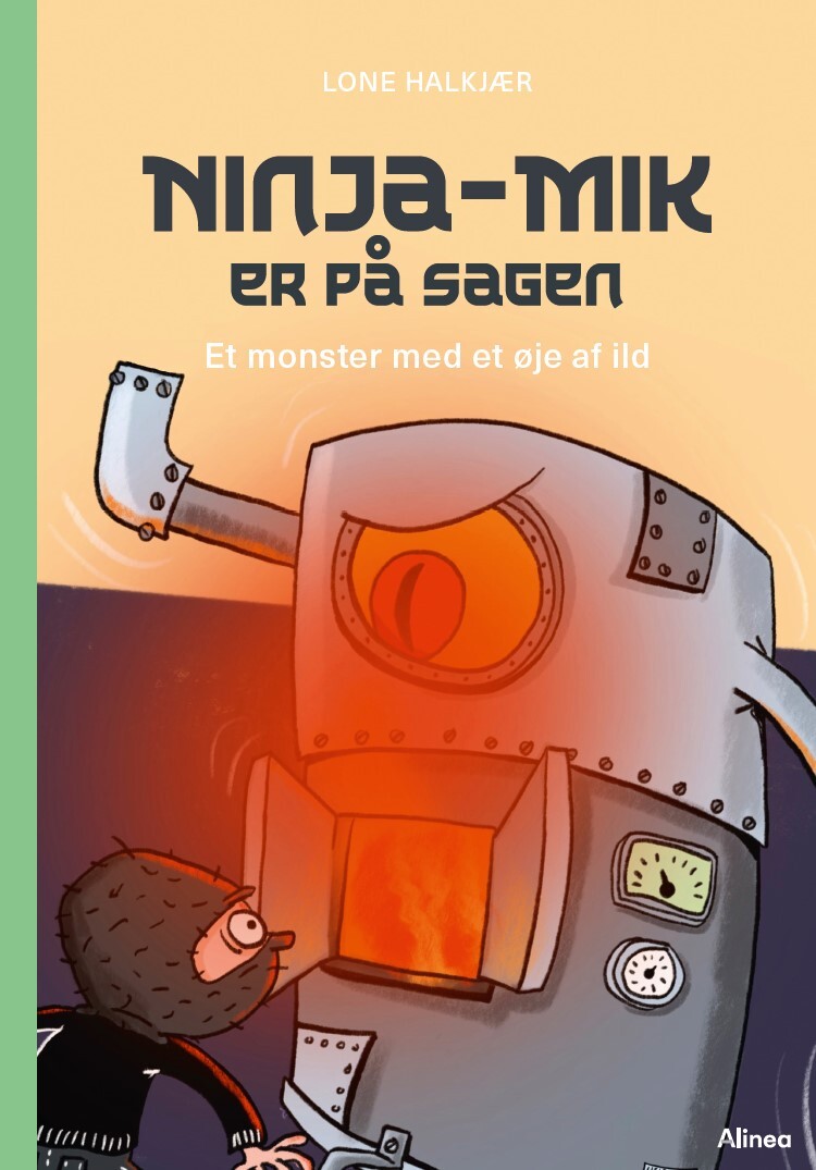 Billede af Ninja-mik Er På Sagen - Et Monster Med Et øje Af Ild - Grøn Læseklub - Lone Halkjær - Bog