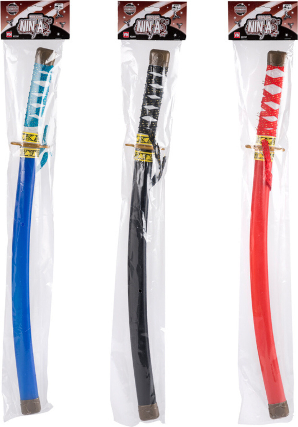 Ninja Sværd 60 Cm - Assorterede Farver