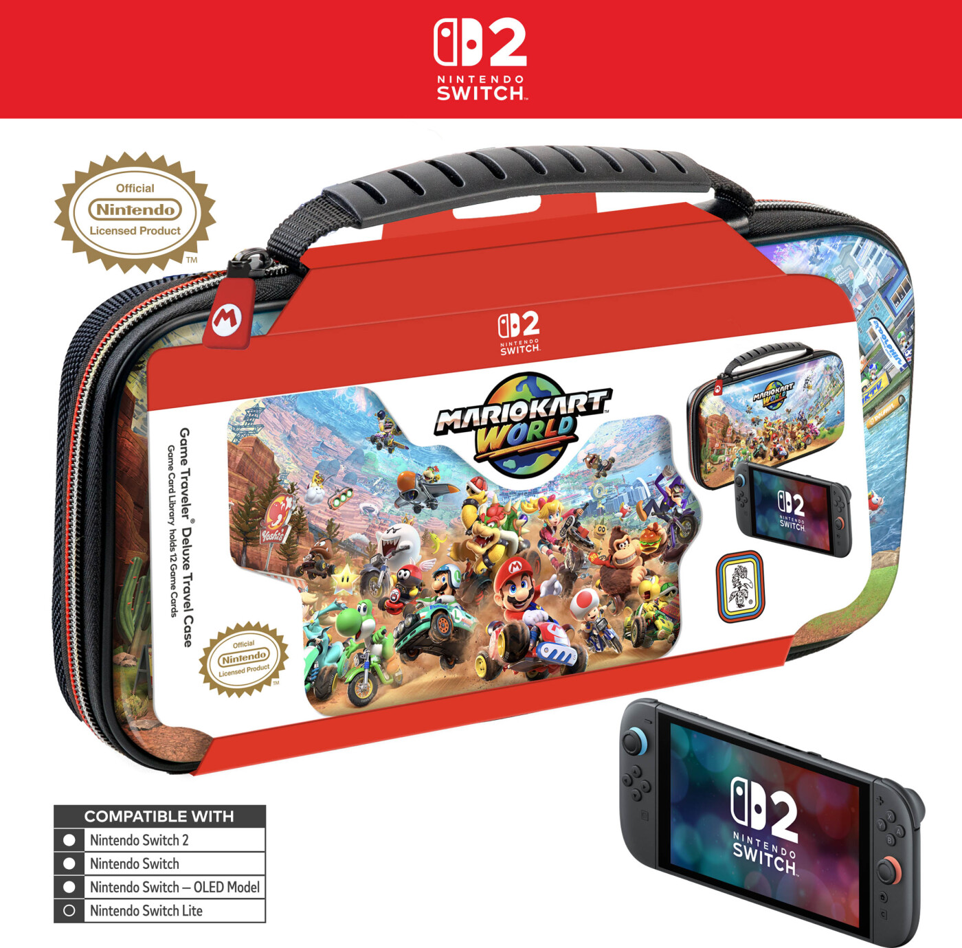 Nintendo Game Traveler: Deluxe Travel Case - Mario Kart World