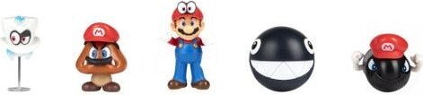 Nintendo - Super Mario Figure 5 Pack 6cm (410422)