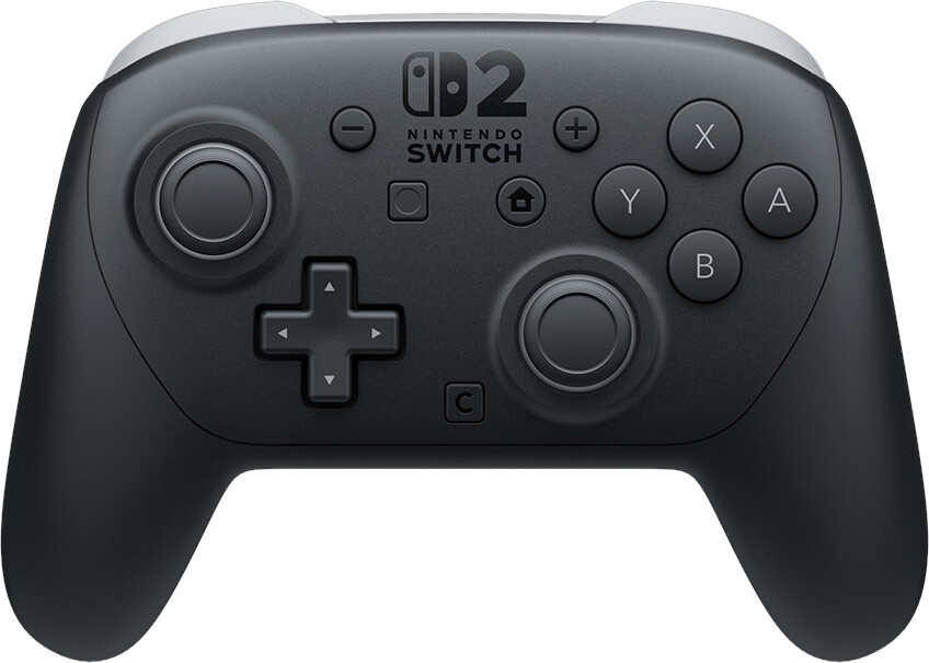 Controller til Nintendo Switch 2 - Pro Controller, sort, Bluetooth