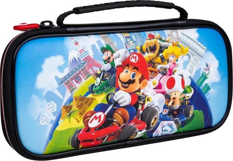 Billede af Nintendo Switch Lite - Mario Kart Case Med Håndtag - Sort Blå