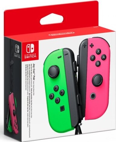 Billede af Nintendo Switch Joy-con Controller Pair - Højre Og Venstre - Neon Green / Neon Pink hos Gucca.dk