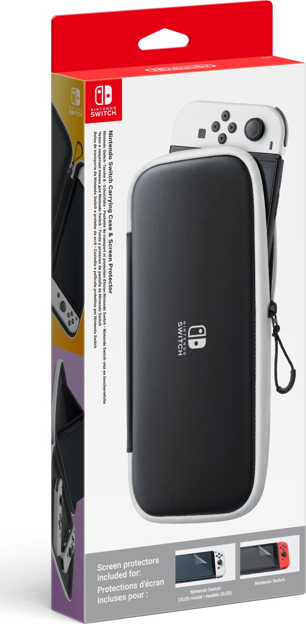 Nintendo Switch - Case + Skærmbeskytter - Sort