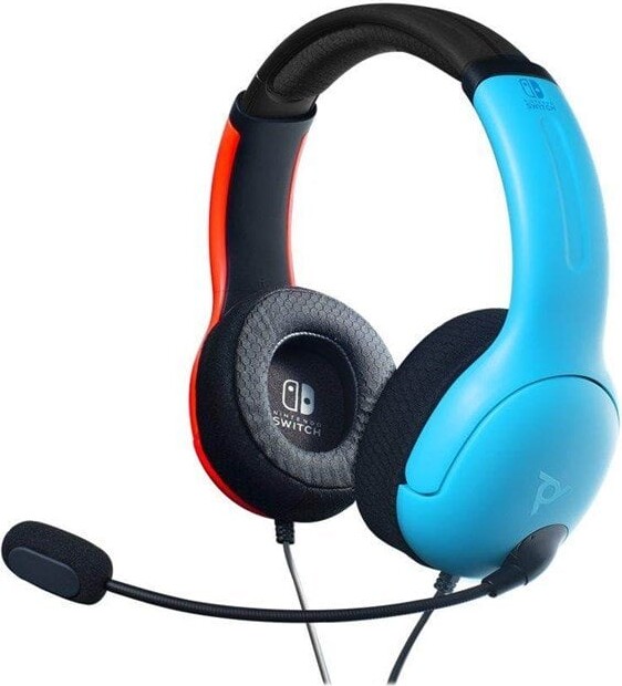 Pdp - Nintendo Switch Headset Med Mikrofon Lvl40 - Blå Rød