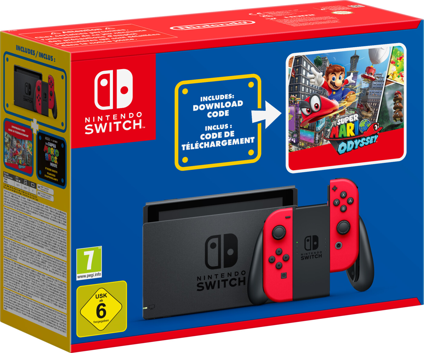 eventyr En eller anden måde Bedre Nintendo Switch Konsol - Super Mario Odyssey Bundle | Se tilbud og køb på  Gucca.dk