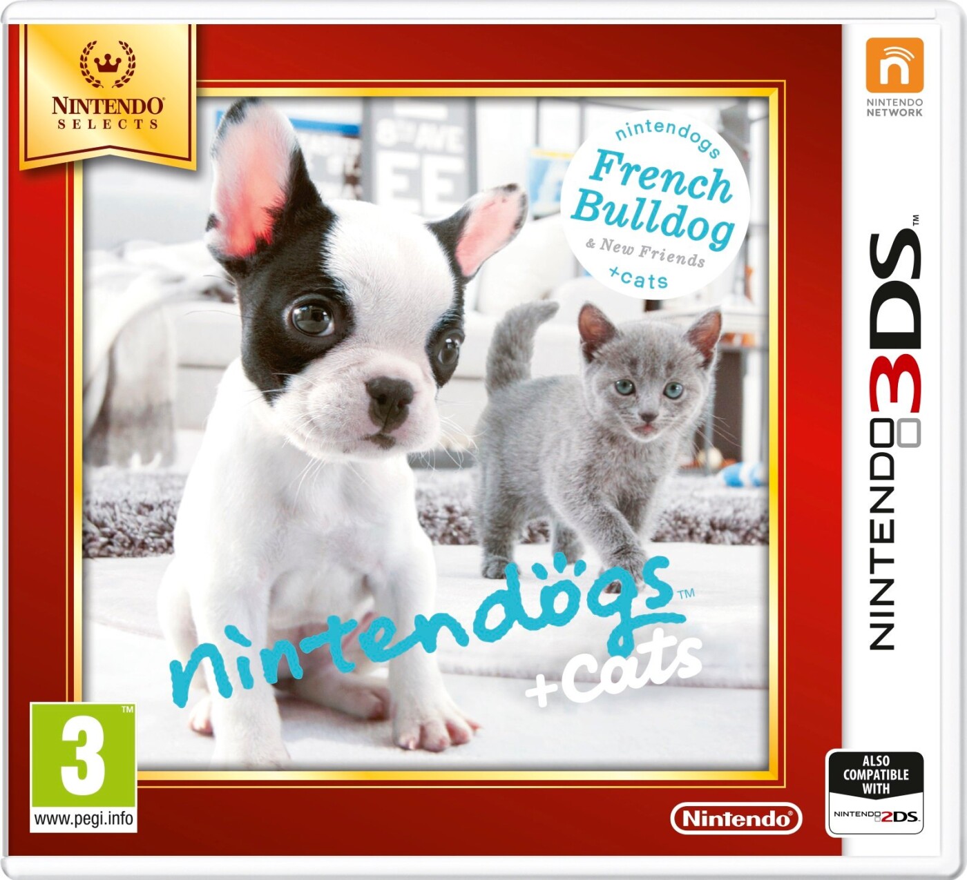 Nintendogs And Cats 3d: French Bulldog (select) - Nintendo 3DS