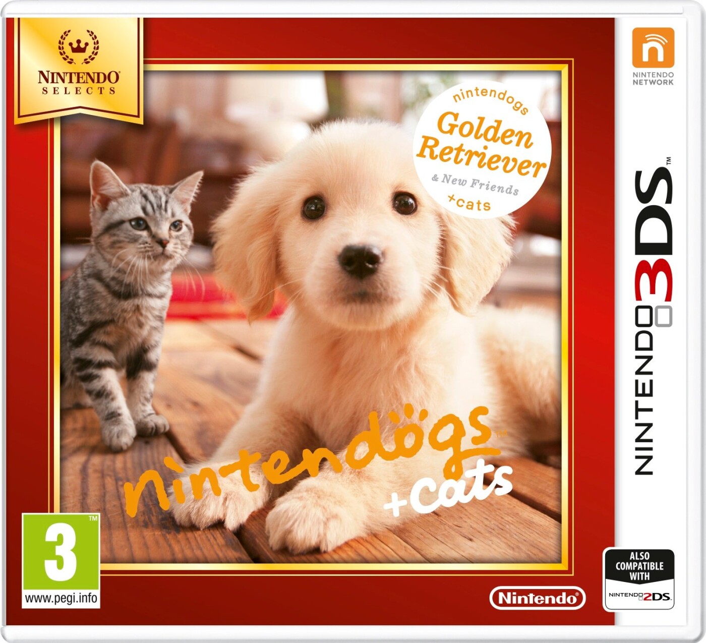 Nintendogs And Cats 3d: Golden Retriever (select) - Nintendo 3DS