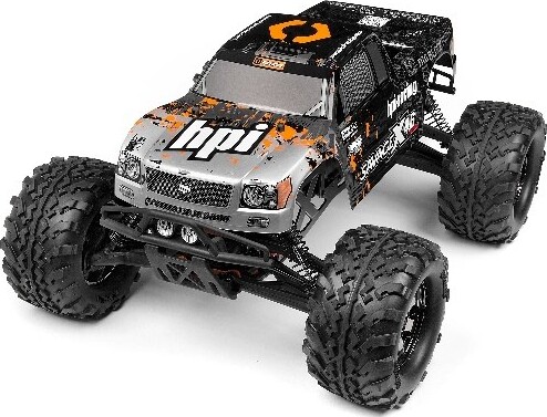 Nitro Gt-3 Truck Painted Body (silver/black) - Hp109883 - Hpi Racing