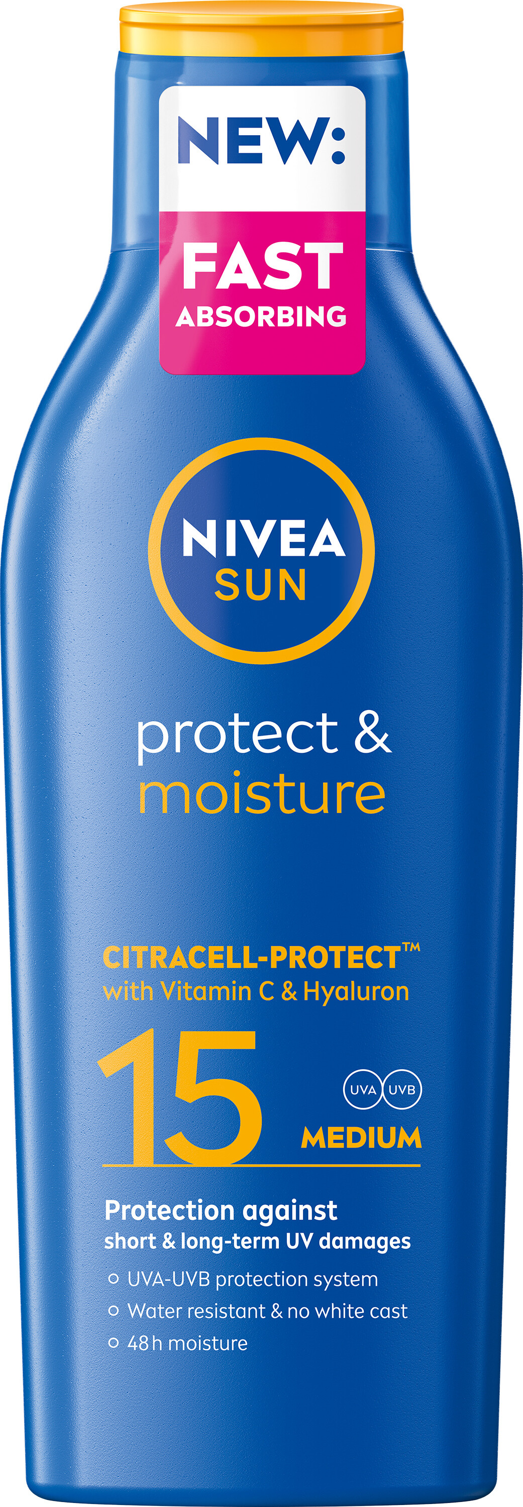 Nivea Sun Protect & Moisture Lotion SPF 15 - 200 ml.