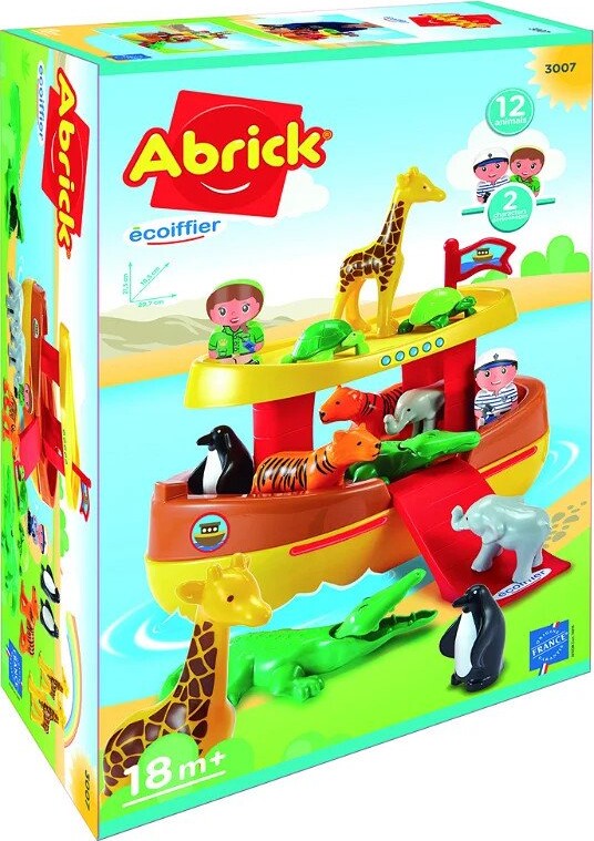 Noahs Ark Legetøj Med Figurer - Ecoiffier Abrick - 3007