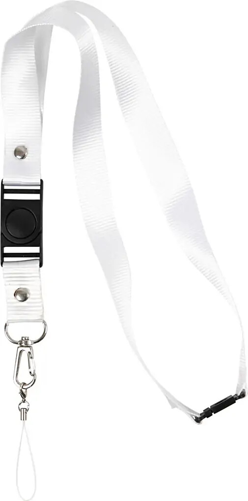 Nøglesnore - Hvid - 53x2 Cm - 5 Stk billede