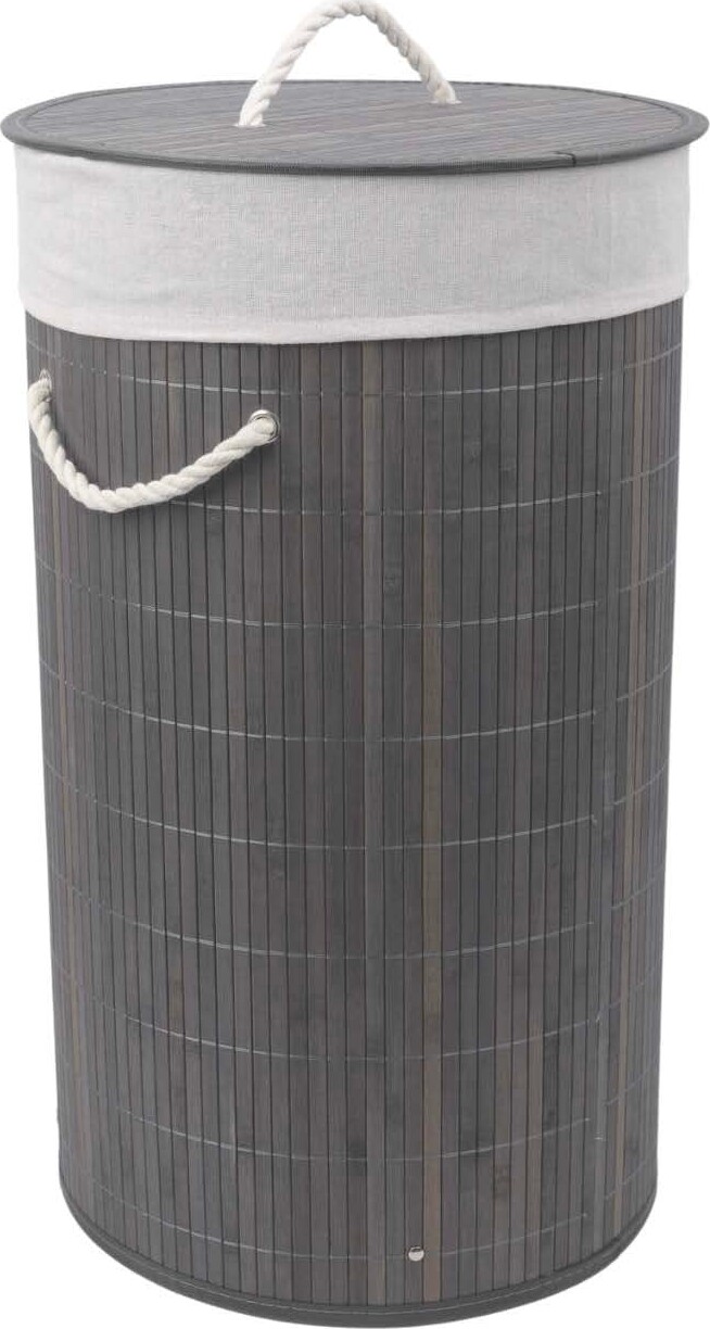 Nordis - Grå Bambus Vasketøjskurv - Grå - 35 Cm X 60 Cm