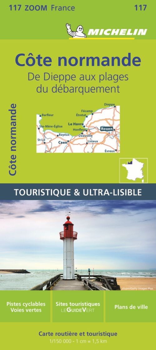 Michelin Kort - Normandy Coast - Zoom Map 117 - English book