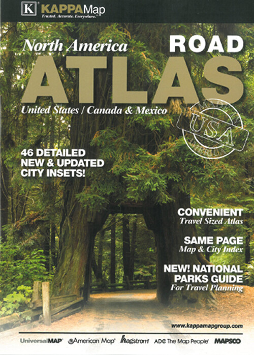 North America Road Atlas 2013 - United States, Canada, Mexico - Kappamap - English Book