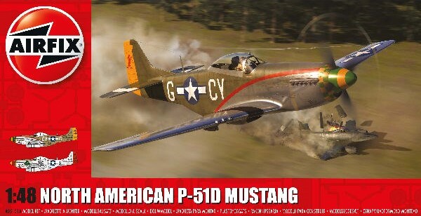 Billede af Airfix - North American P-51d Mustang Fly Byggesæt - 1:48 - A05131a