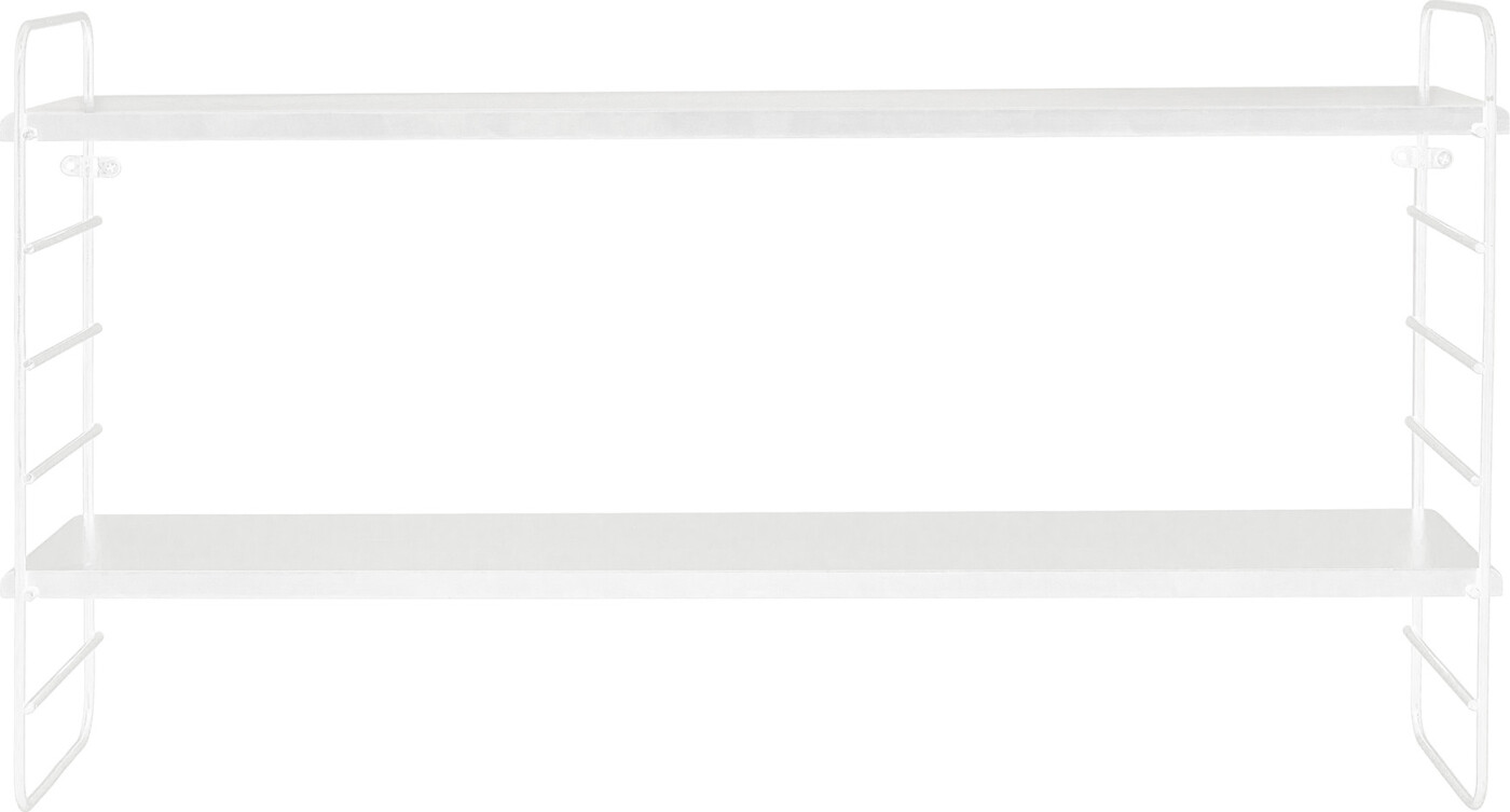 Væghylde Bloomingville North mat hvid MDF/metal 65Ã15Ã35 cm