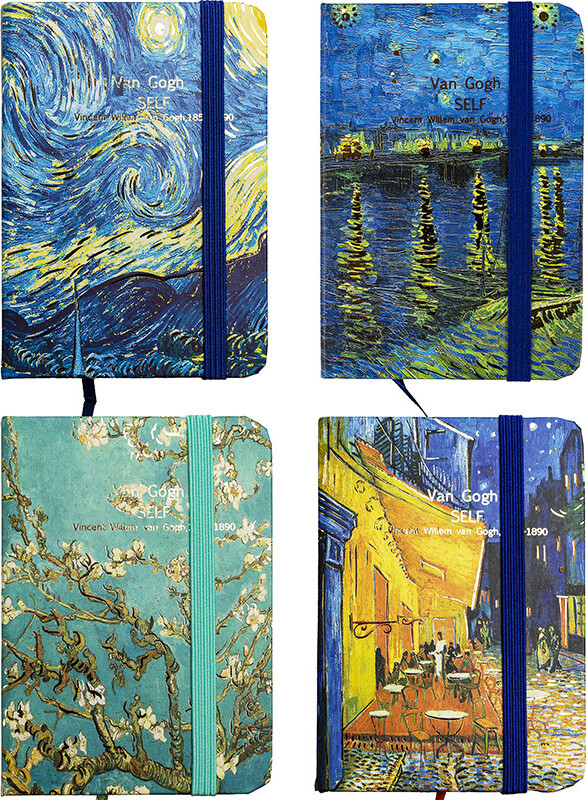 Notesbog A7 160 Sider Van Gogh Motiver - Centrum - 1 Stk. - Assorteret