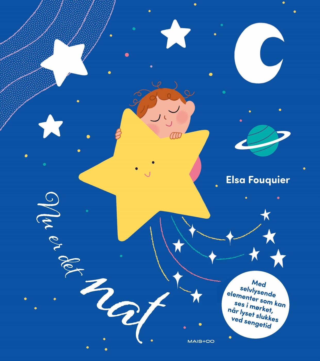 Nu Er Det Nat - Stofbog Med Selvlysende Elementer - Bog