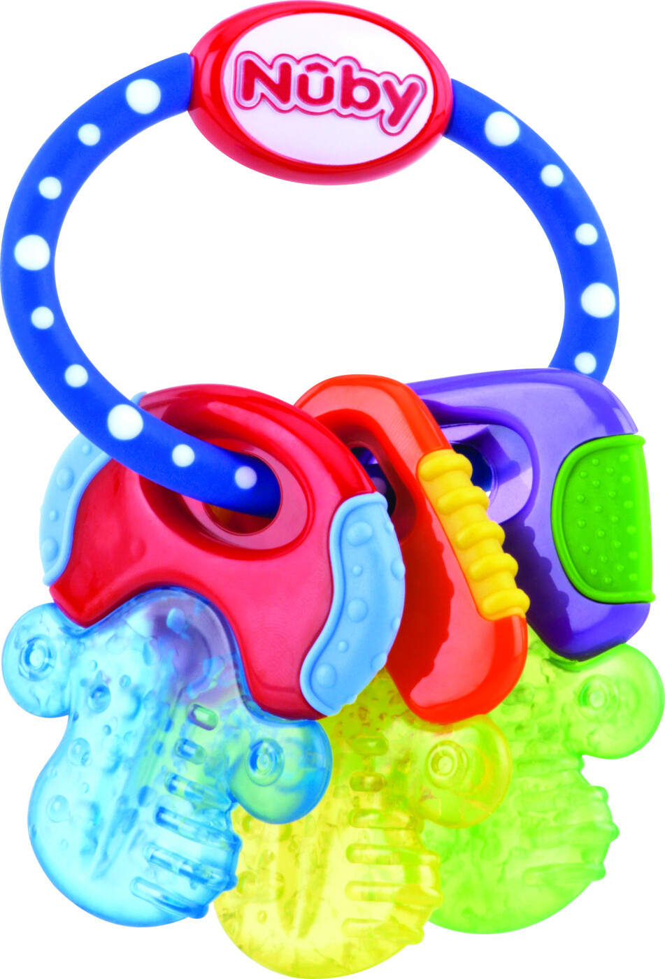 Nuby - Bide-icybite Nøgler - 3m+blå/gul/grøn