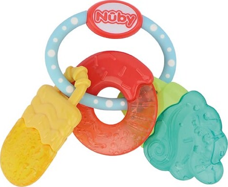Nuby - Icy Bite Sweets Bidering Gul/turkis/rød + 3m