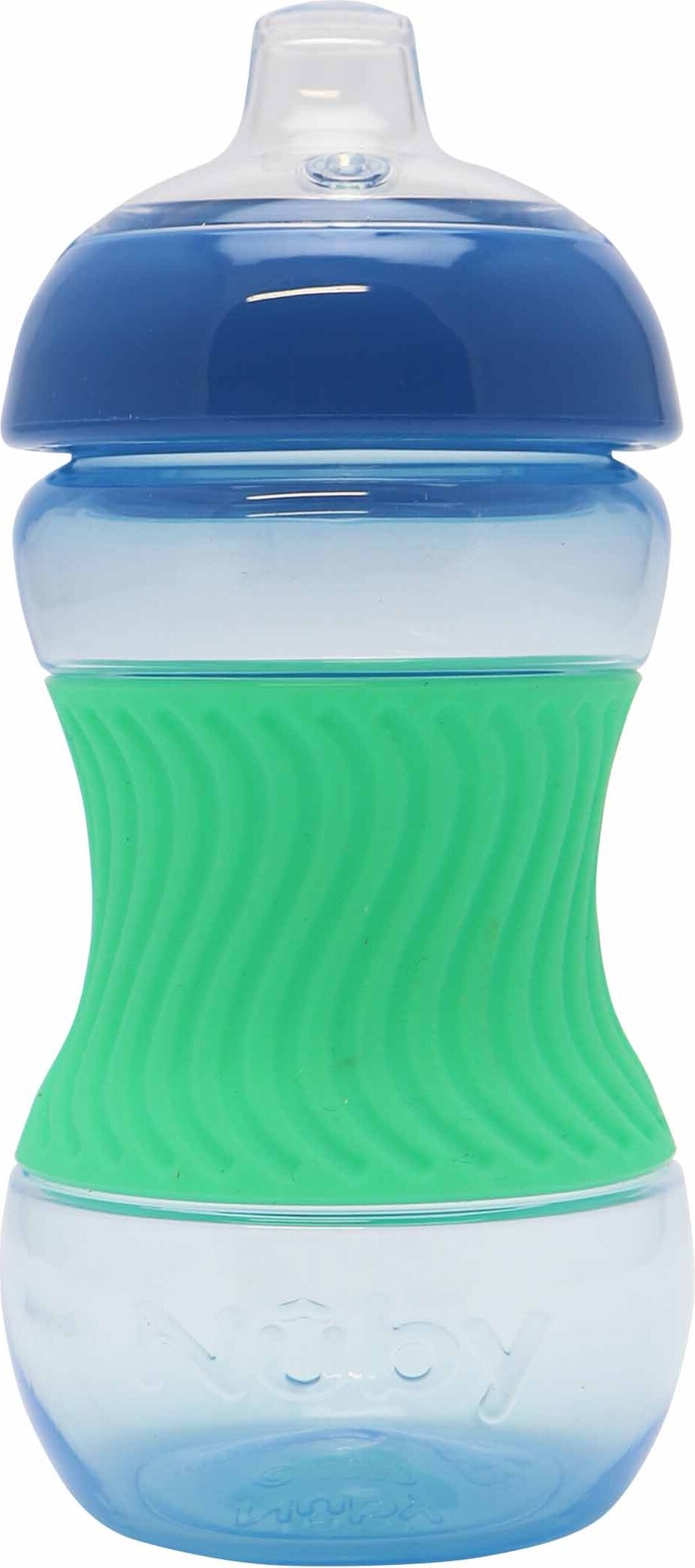 Nuby - Mini Easy Gripcup Med Sleeve - Blågrøn - 180ml