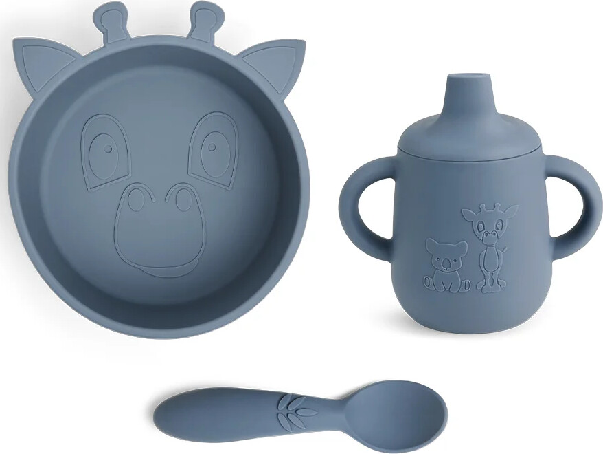Nuuroo - Elias Silicone Dinner Set 3-pack - Bering Sea