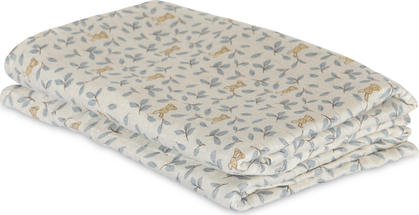 Nuuroo - Josefine Bambus Stofble 2-pak - Bunny Leaf