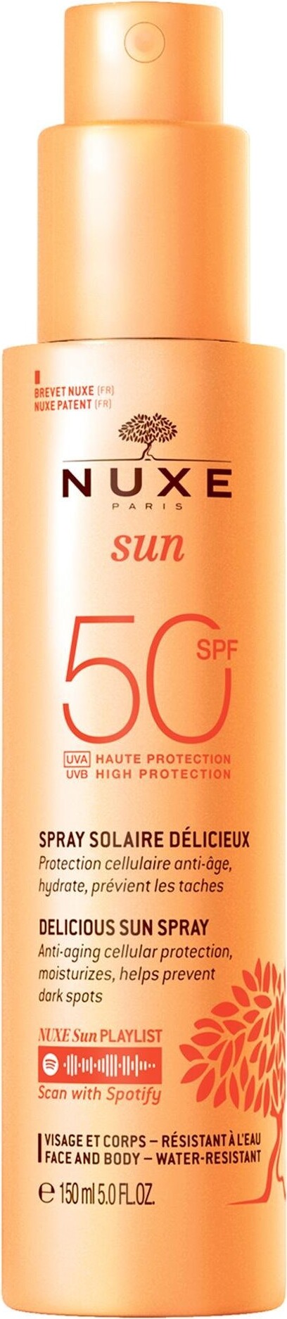 Nuxe Sun - Ansigt Og Krops Spray Spf50 150 Ml