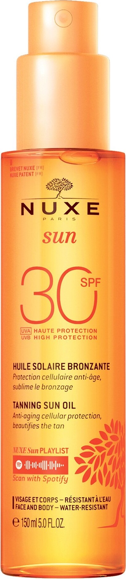 Nuxe Solcreme - Sun Tanning Oil Spf 30 - 150 Ml