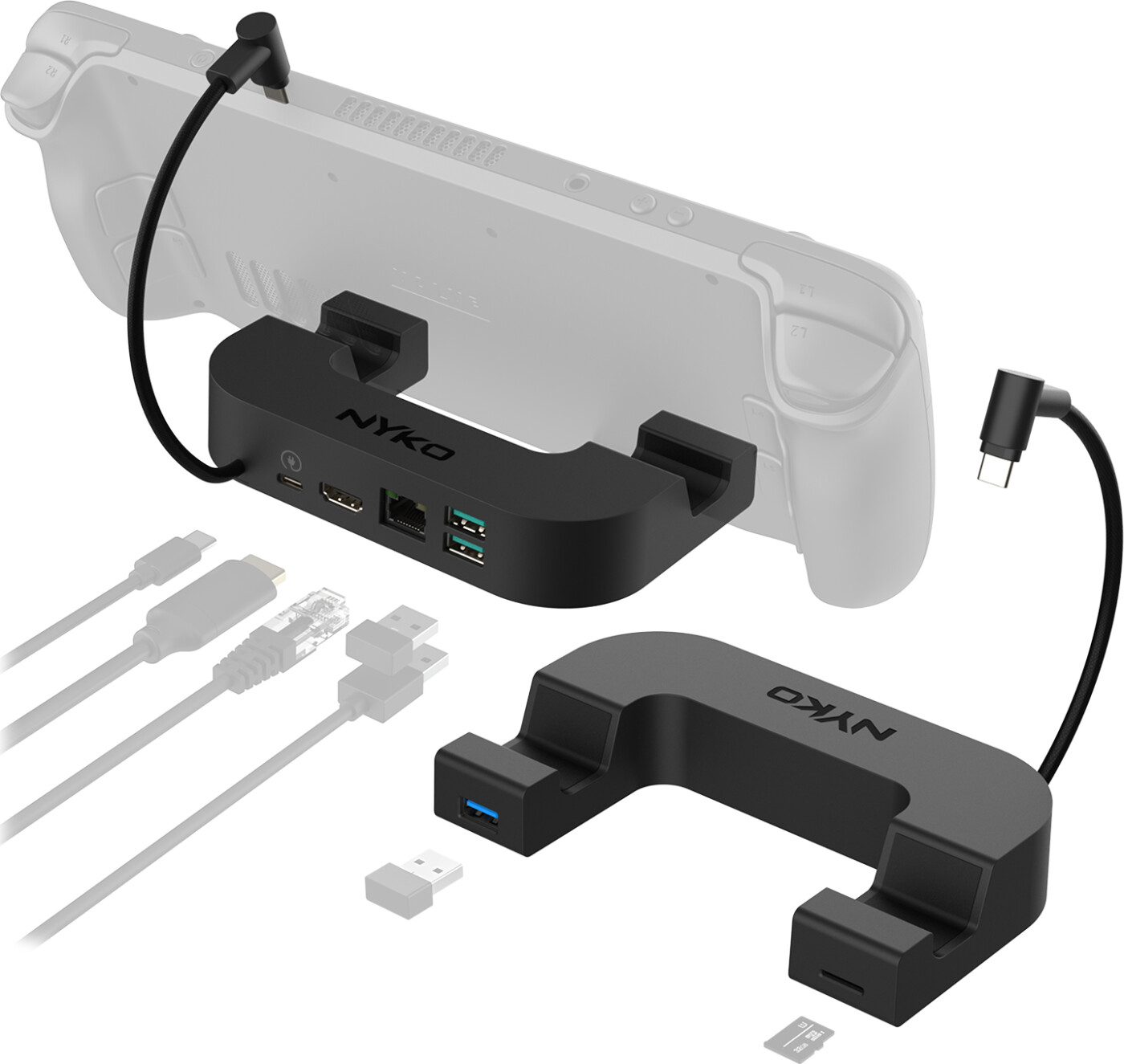 Nyko Steam Deck Power Dock 7-in-1 Usb-c Docking Station