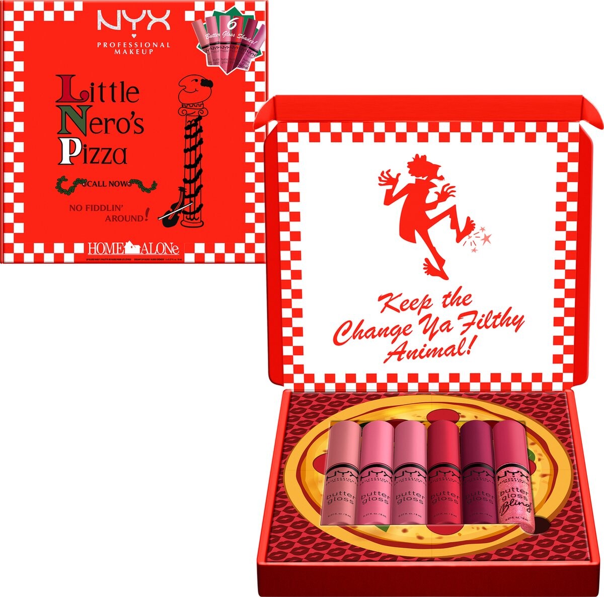 Nyx - Professional Butter Gloss Pizza Box Makeup Gift Box