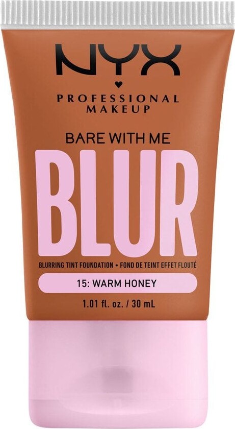 Nyx - Bare With Me Blur Skin Tint Foundation - 15 Warm Honey