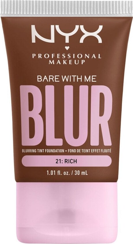 Nyx - Bare With Me Blur Skin Tint Foundation - 21 Rich