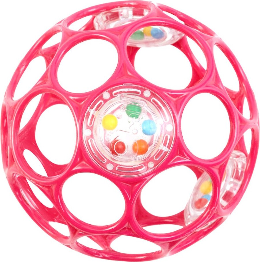 Oball Rangle Motorikbold / O Ball Bold - 10 Cm - Pink
