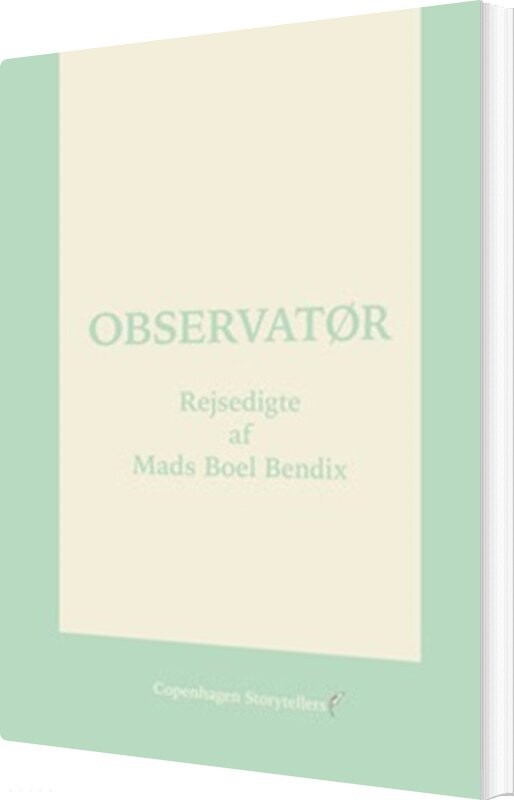 Observatør - Mads Boel Bendix - Bog