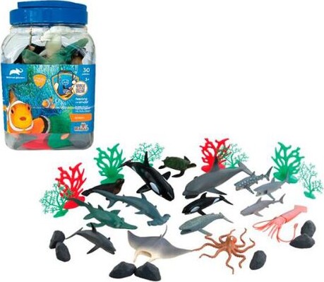 Havdyr Legetøj - Med Ar Funktion - Wenno - 30 Stk Figurer
