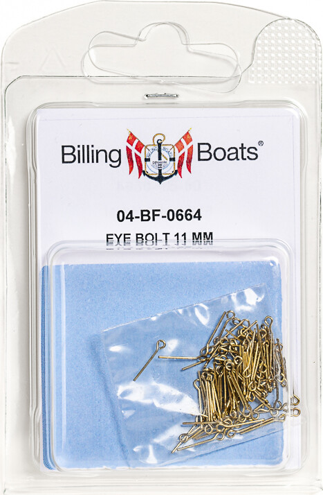 Billing Boats Fittings - øjebolt - 11 Mm - 100 Stk