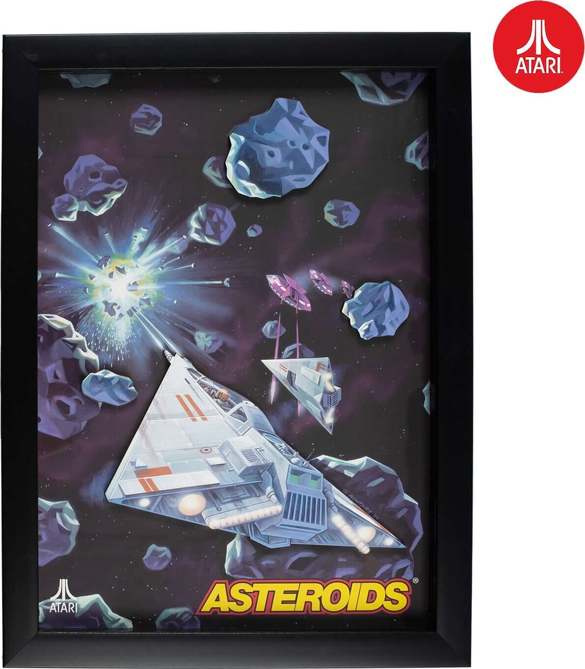 Official Atari 3d Wall Art - Asteroids Collection
