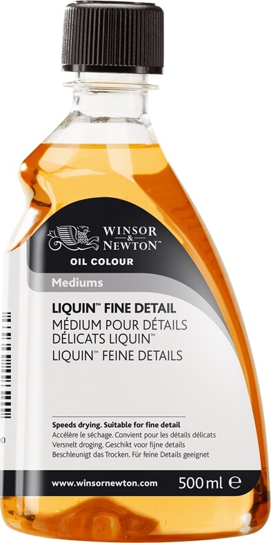 Winsor & Newton - Oil Colour Medium - Liquin Fine Detail 500 Ml - Olie Medium