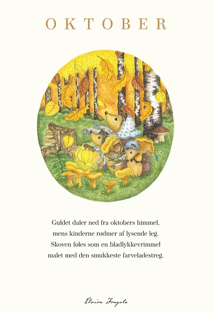 Oktober - året Plakat