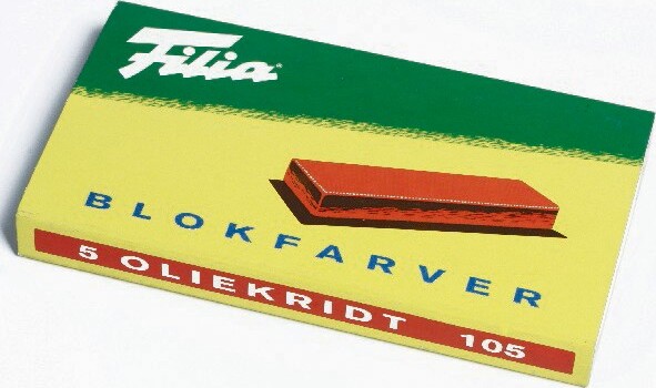 Se Oliekridt Blokfarve 5stk - 105 - Filia hos Gucca.dk