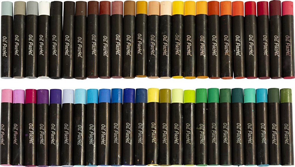 Oliepastel - L 7 Cm - Tykkelse 11 Mm - 48 Stk.
