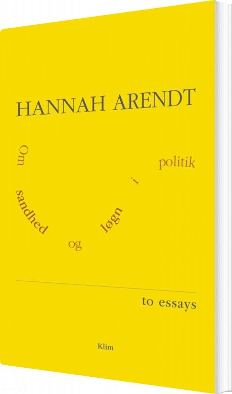 Billede af Om Sandhed Og Løgn I Politik - Hannah Arendt - Bog