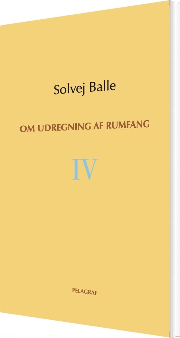 Billede af Om Udregning Af Rumfang Iv - Solvej Balle - Bog