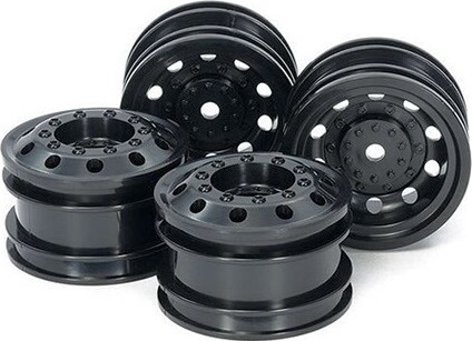 On Road Racetruck Wheelsl F&r *2each Black - 54741 - Tamiya