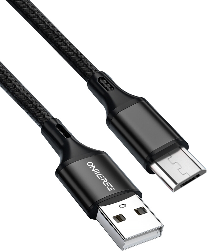 Oniverse Usb-A To Micro-Usb Charge Cable, 3 M - Black Konsol Tilbehør - GEEKD.dk